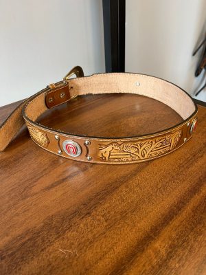 CINTO MANGALARGA ENTALHADO MARROM 2403