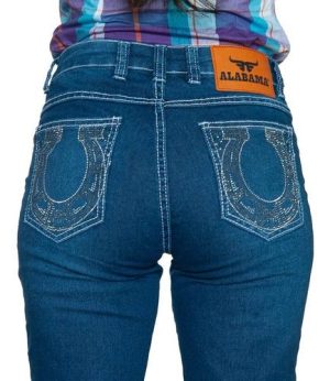 Calça Alabama Strass Celeste 465