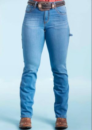 Calça Feminina West Dust Carpinteiro Reta Jeans Claro  CL25752_048