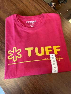 CAMISETA TUFF ROSA LOGO AMARELO 6232