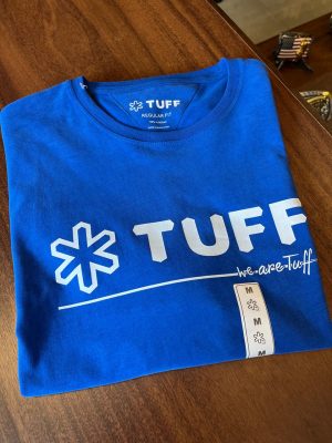 CAMISETA TUFF AZUL LOGO BRANCA 6233
