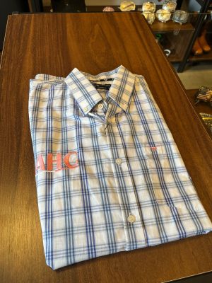 CAMISA MANGA CURTA ALL HUNTER XADREZ BRANCA C/ AZUL 8100