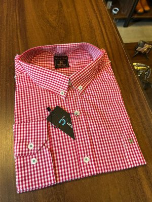 CAMISA MANGA LONGA HOLSTEIN XADREZ VERMELHA/BRANCA 9035