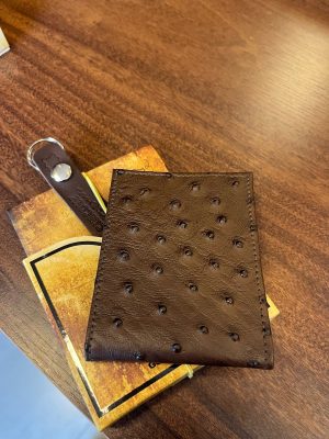 CARTEIRA CINCOW COURO AVESTRUZ CAFÉ 6151