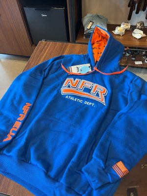 MOLETOM NFR MASCULINO AZUL C/ LOGO LARANJA 2314