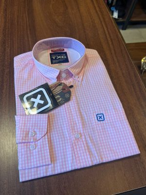 CAMISA MANGA LONGA TXC REGULAR TRICOLINE ROSA 2705L