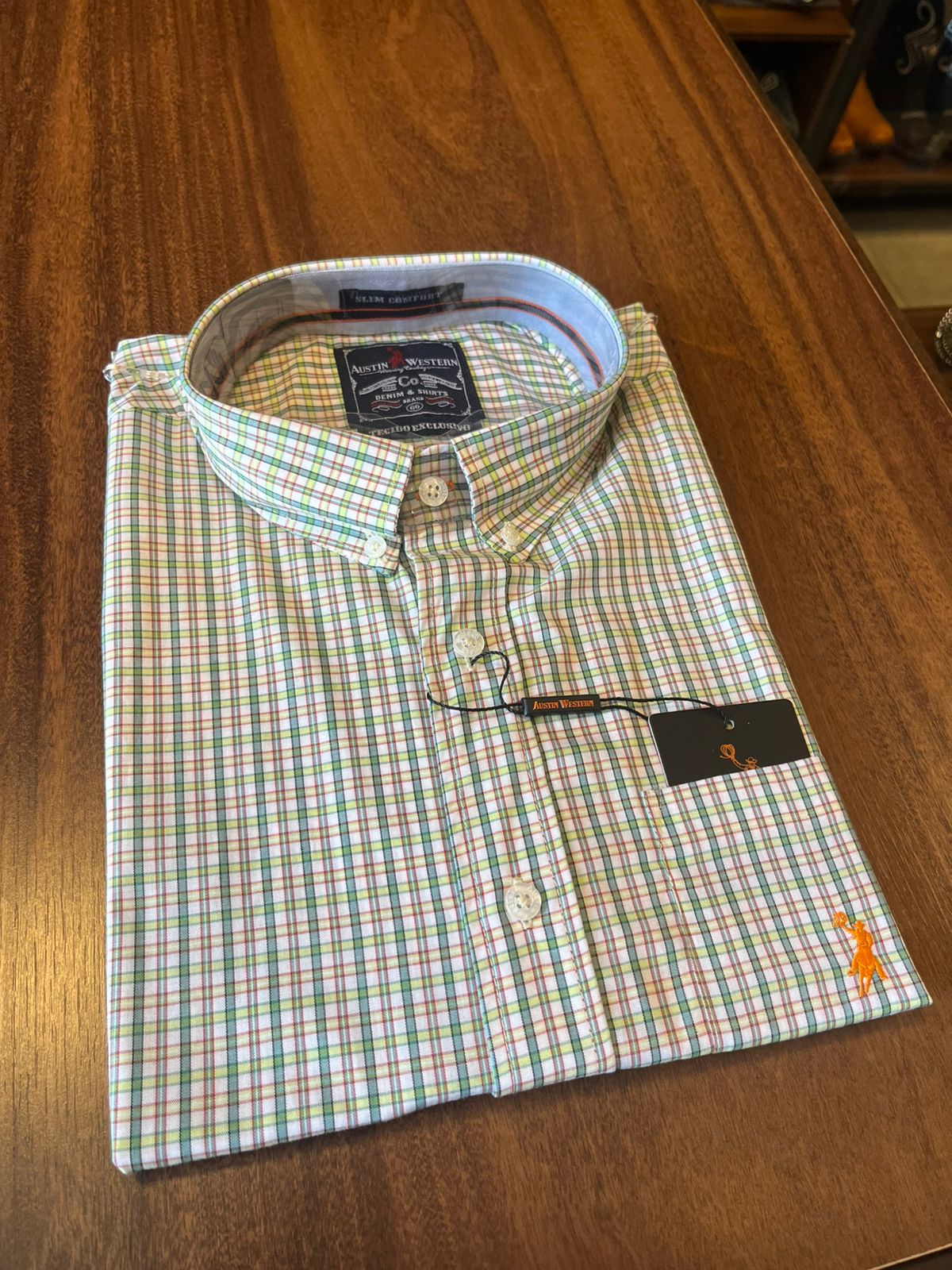CAMISA MANGA CURTA AUSTIN WESTERN XADREZ 9083