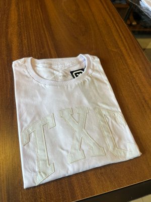 CAMISETA TXC REGULAR MEIA MALHA BRANCA BORDADA 192748