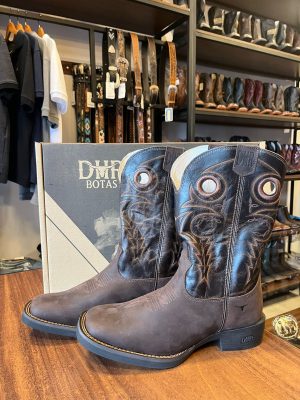 BOTA DHR SOLADO FLEX CAFÉ COSTURA LR D559M