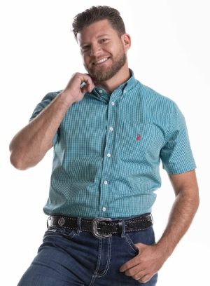 CAMISA MANGA CURTA AUSTIN WESTERN XADREZ A005