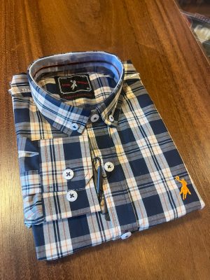 CAMISA INFANTIL MANGA LONGA AUSTIN WESTERN XADREZ A065