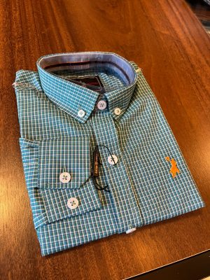 CAMISA INFANTIL MANGA LONGA AUSTIN WESTERN XADREZ A067