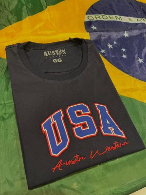 CAMISETA AUSTIN WESTERN BORDADA A077
