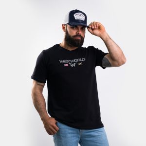 CAMISETA MASCULINA WESTWORLD FRONTEIRA BR EUA CWM7