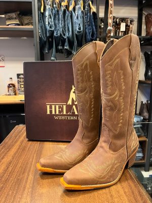 BOTA HELAZZA FEMININA BICO FINO SOLADO COURO 91626